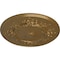 Ekena Millwork Flower Ceiling Medallion (Fits Canopies up to 3 7/8"), Hand-Painted Pale Gold, 27"OD x 1 1/8"P CM27FLPAS - alternate 2